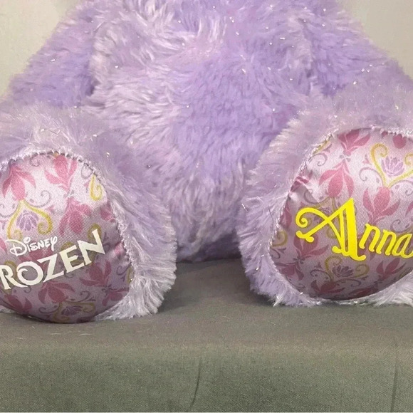 Build-A-Bear Disney Frozen Anna Bear Purple Sparkle Plush Stuffed Toy BAB - Picture 2 of 3